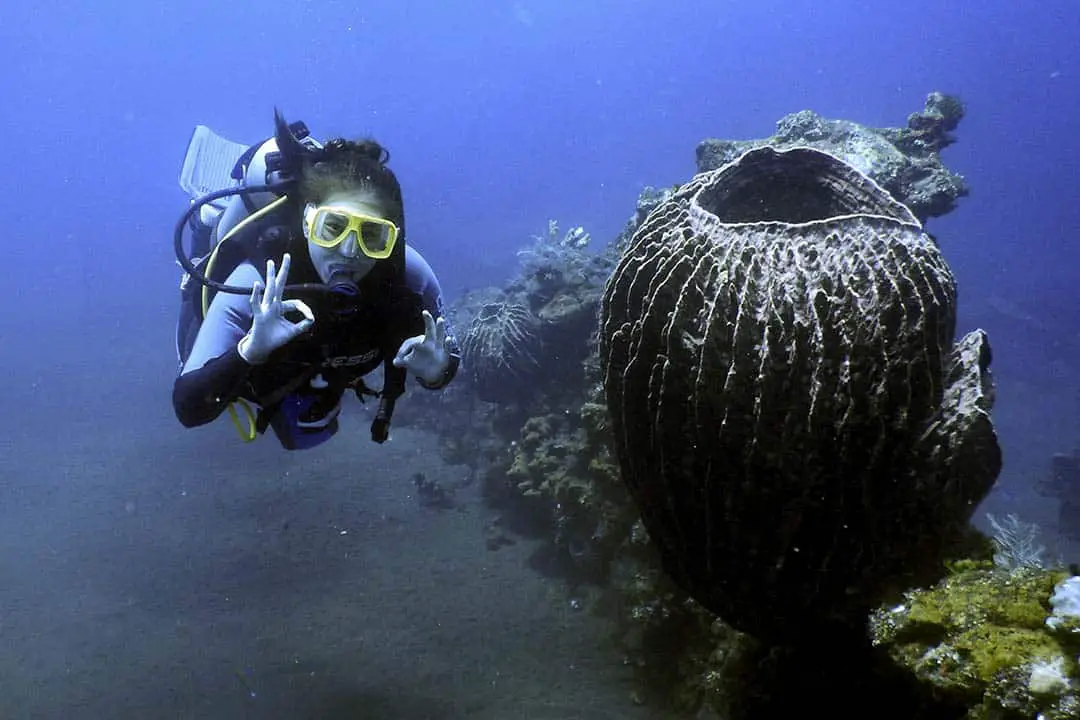 Me scuba diving in Tulamben, Bali, Indonesia in 2018