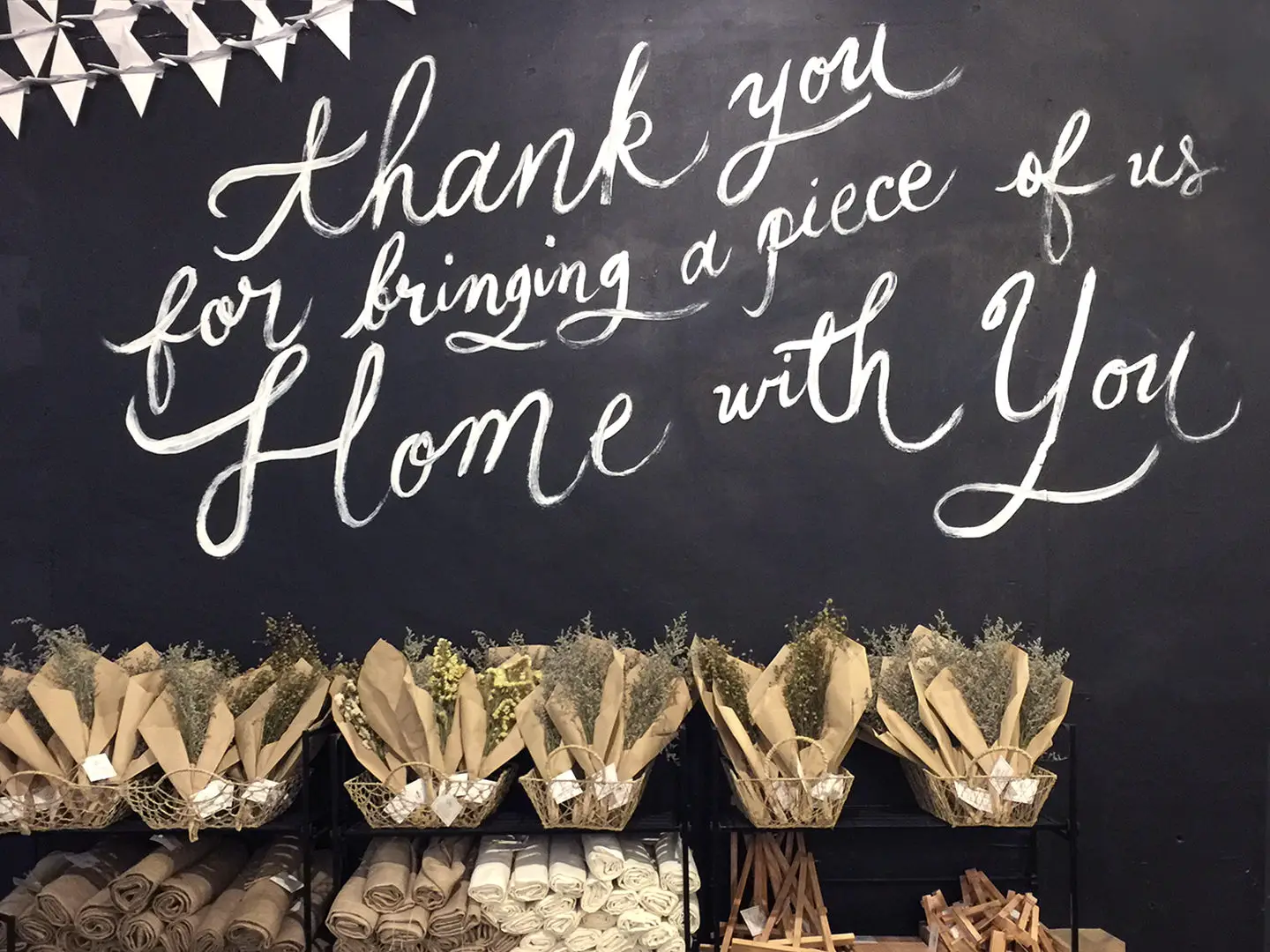 Sustainable Lifestyle Store in the Philippines: Common Room "Thank you for bringing a piece of us home with you" wall art 