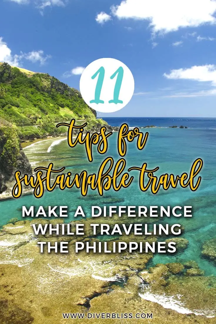 11 tips for sustainable travel in the Philippines. Make a difference while traveling the Philippines