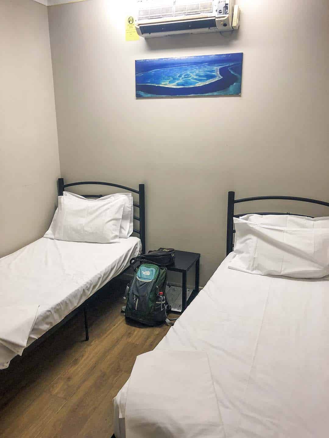 Clean simple backpacker's room