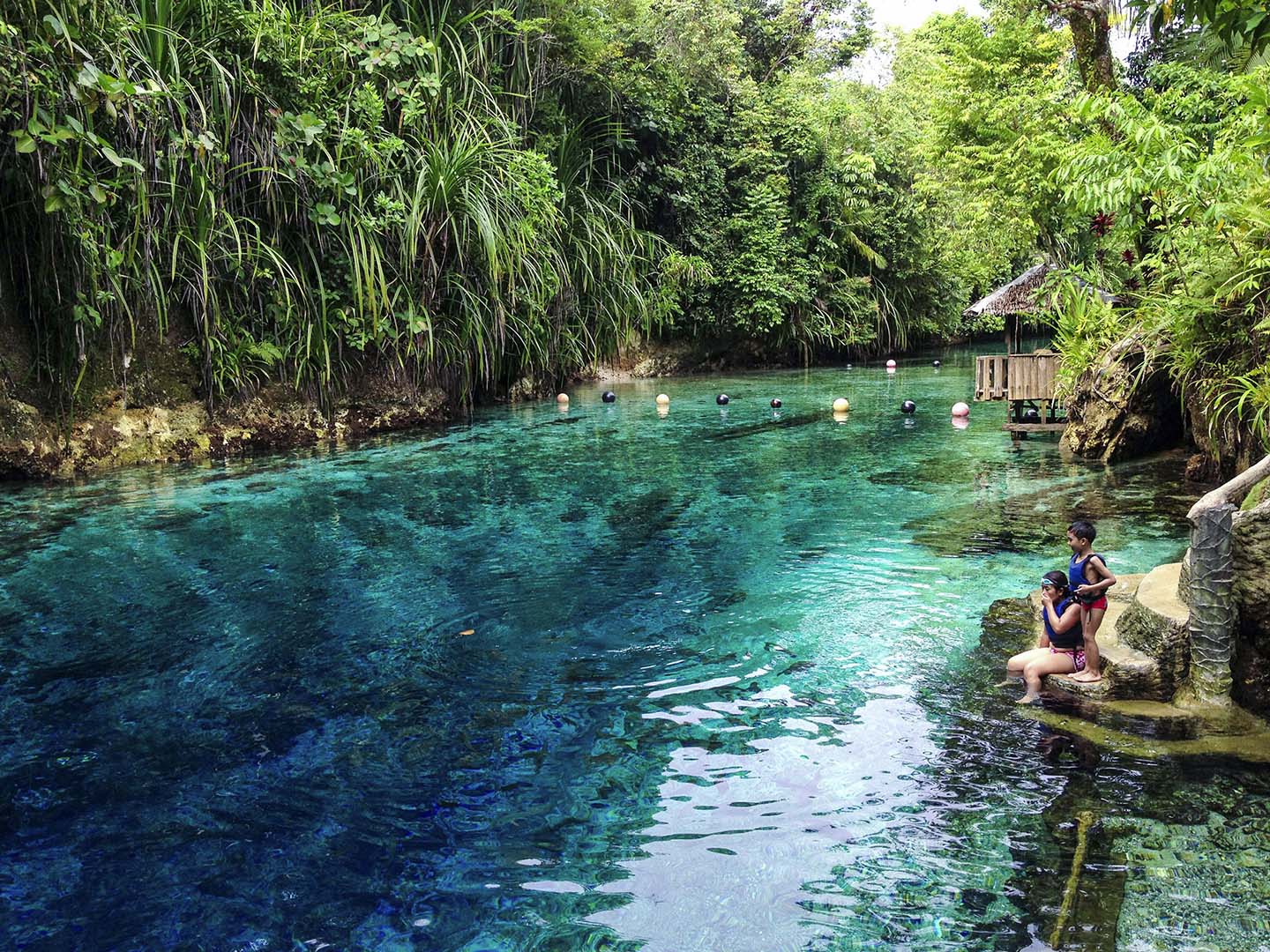 Enchanted River in Surigao del Sur, Philippines 