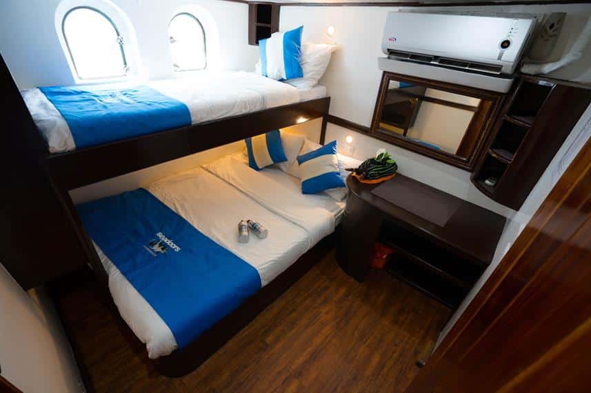 Sleep in comfortable rooms as you cruise through the Visayas on Philippine Seadoors)