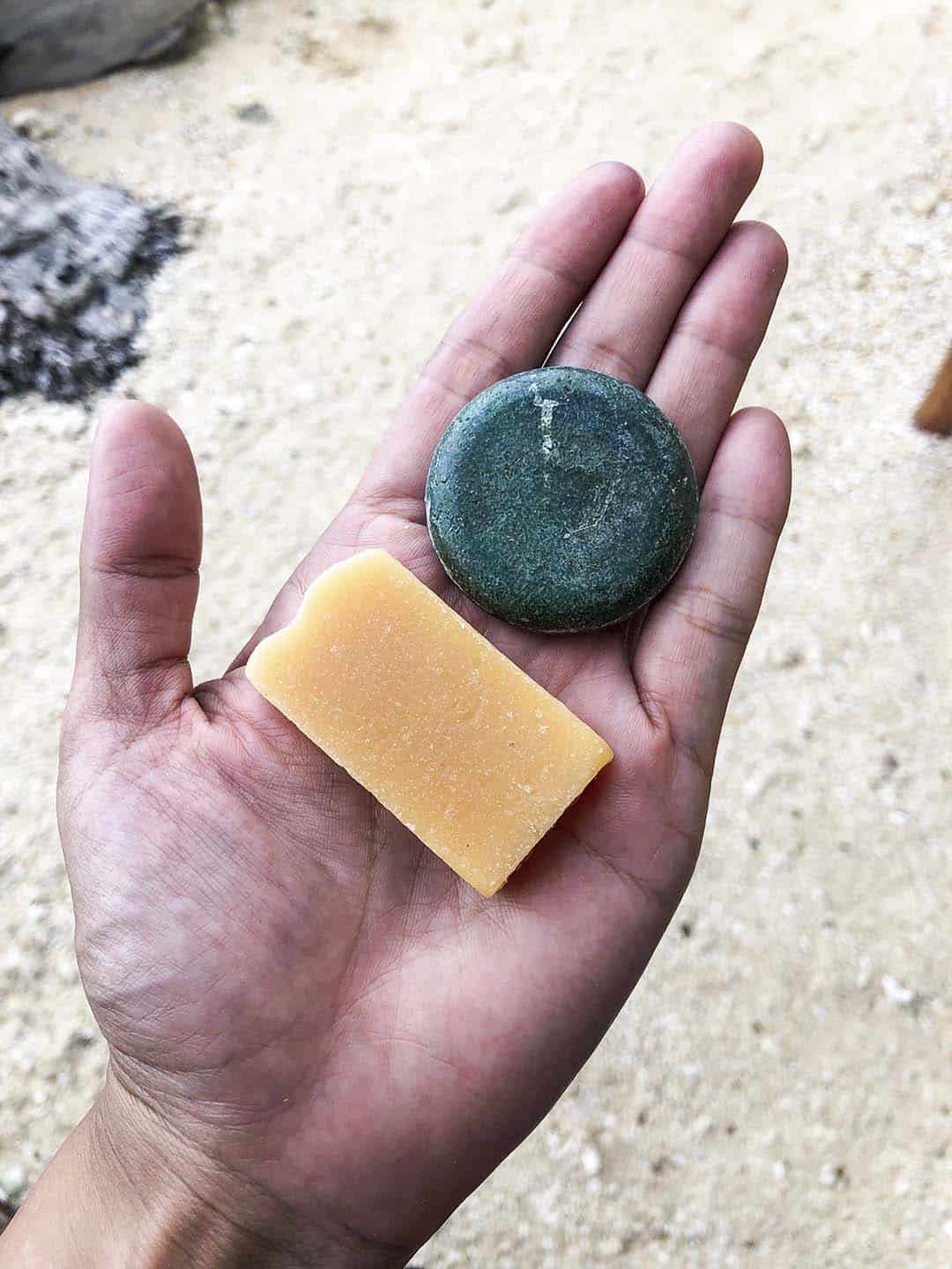 Eco-friendly soap and shampoo from Pawikan Eco-Dive Resort