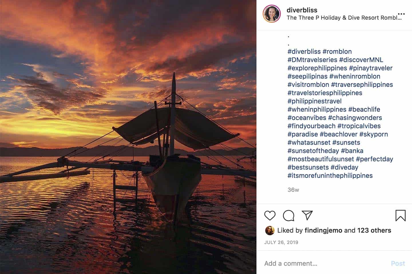 Sunset hashtags