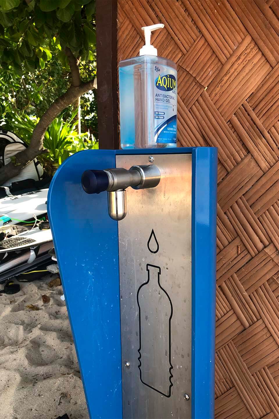 Eco Resort in Fiji has water refilling stations