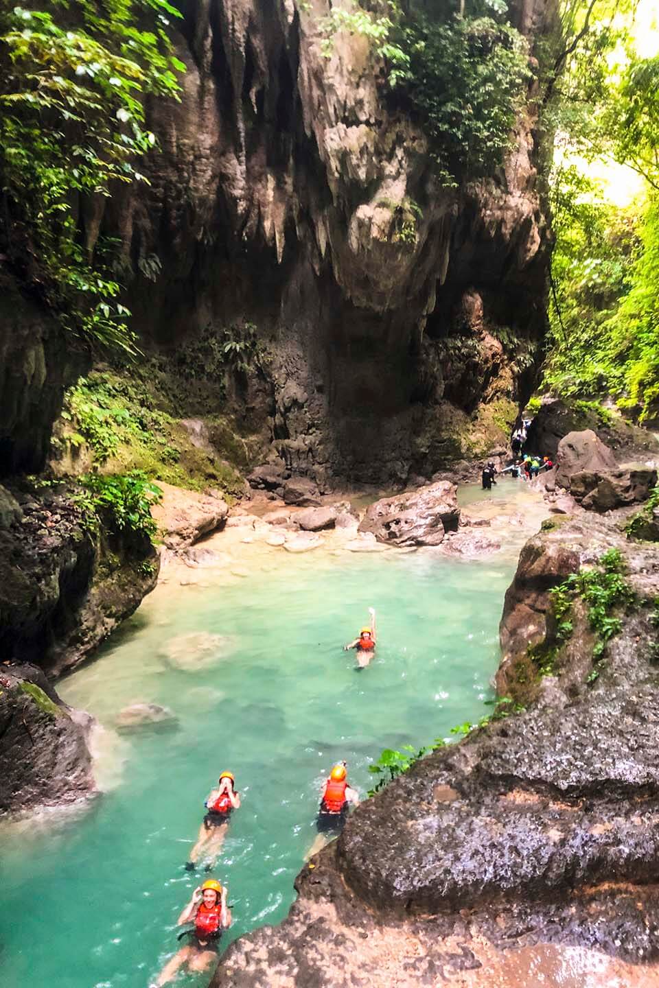 Cebu Bohol Itinerary: Kawasan Canyoneering