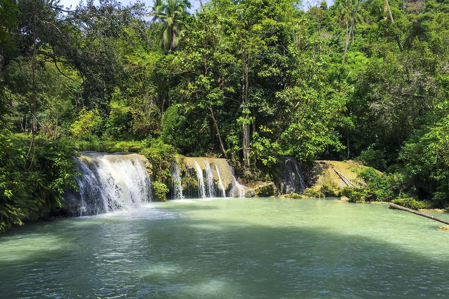 Cambuhagay Falls in Siquijor Island Philippines