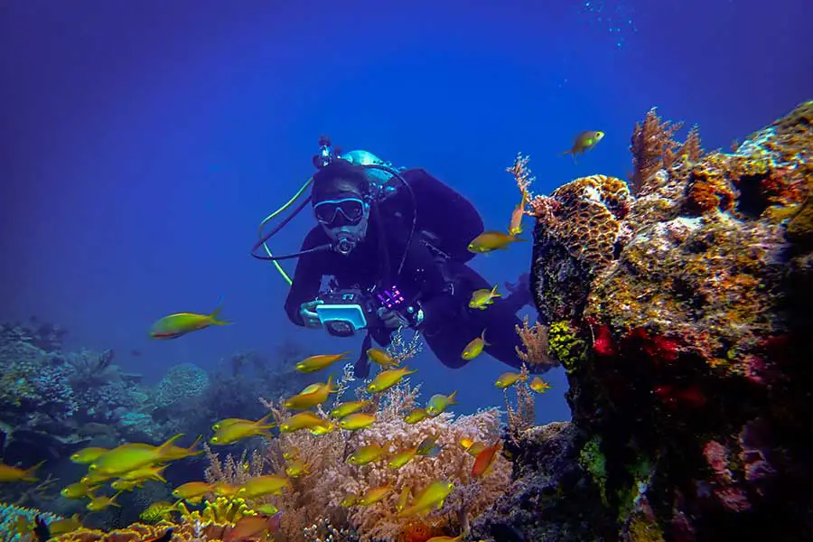 Diving with the Right People means good underwater photos of yourself too