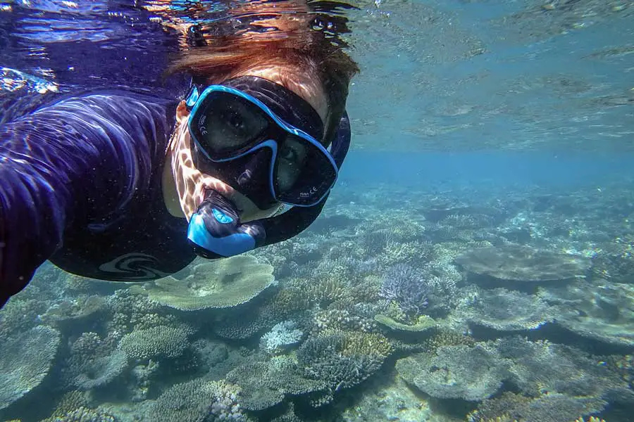 snorkeling in Fiji