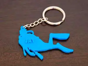Custom Scuba Keychain by 3DInserts 