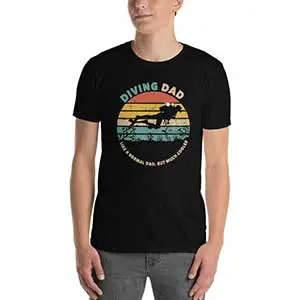 Scuba Gifts for Men: Diving Dads are Cooler Tshirt by Edgy Shop