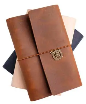 Handmade Leather Dive Log Book by Lettucetory