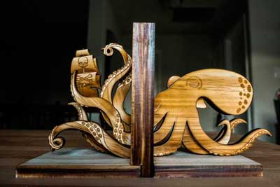 Bookend for your Scuba Diver Books: Octopus Book Ends by Moku Shop