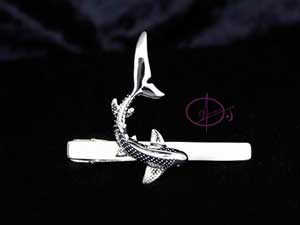 Divers Gift for Him: Zebra Shark Tie Clip by Dive4Jewelry