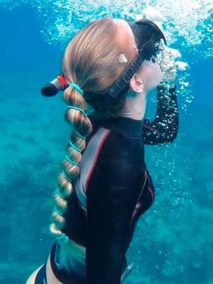 Scuba Diving Hair Care Tip: Use Real Life Mermaid Hair Tie