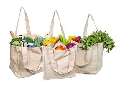 Tote Bags with Bottle Sleeves from Organic Cotton Mart