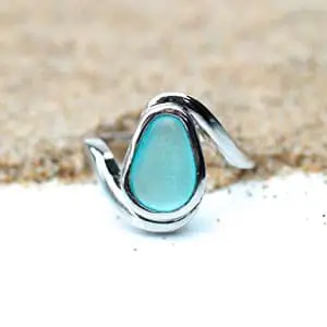 Ocean Inspired Engagement Ring by Lita Sea Glass Jewelry 