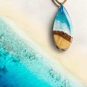 Handmade Ocean Jewelry: 13 Shops for Ocean Lovers 27 Beach Jewelry Bioluminescent Glow in Dark Beach Necklace by Moi and Zoe