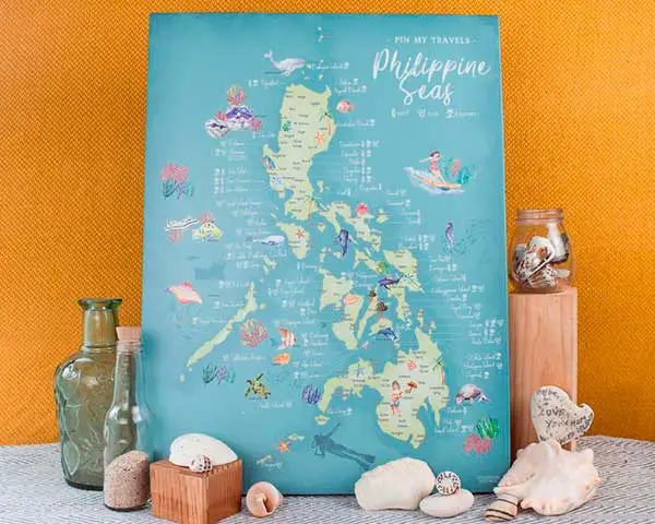Philippine Seas Dive Map by Day Dream Republic