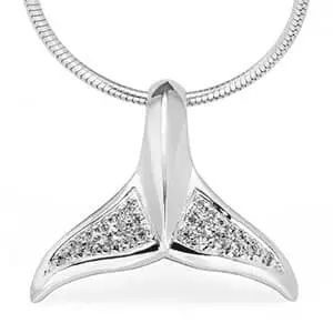 Whale Tail Necklace by World Treasure Designs