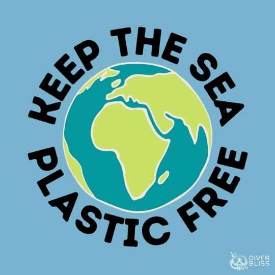 Say No to Plastic slogans : Keep the sea, plastic free.