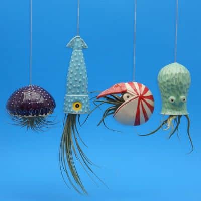 Sea Creature Hanging Planters from Cindy Searles