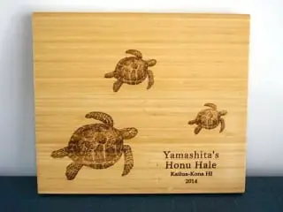 Customizable sea turtle cutting board from The Cutting Board Shop