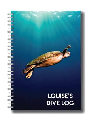 Dive Proof sea turtle dive log book