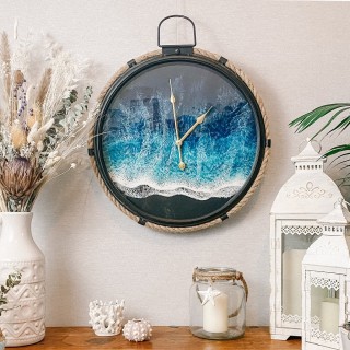 Ocean Wave Resin Clock by Ocean Influence Art 