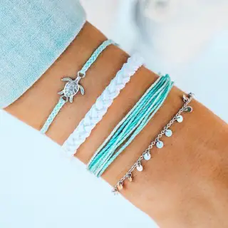 Sea turtle bracelet set from Pura Vida