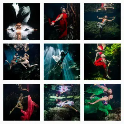Fran Reina woman underwater photographer on Instagram