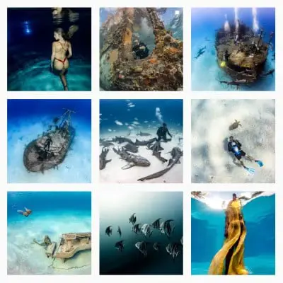 Pia Oyarzún @madeinwater female underwater photographer on Instagram