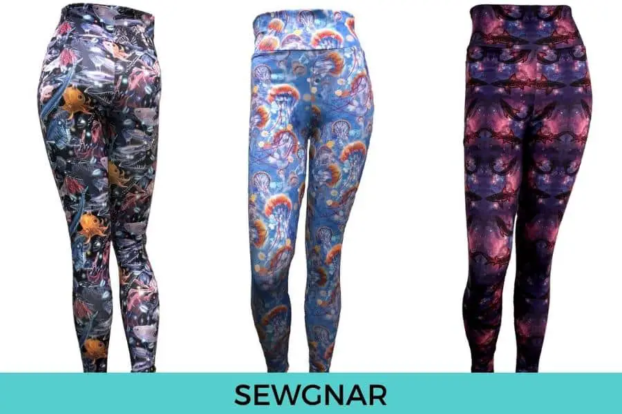 Sewgnar scuba leggings, Featured Sewgnar Scuba Leggings: Deepsea Leggings, Jellyfish Leggings, Galaxy Shark Print 