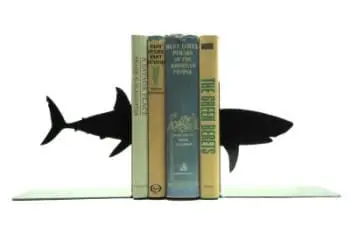 Metal Shark Bookends by KnobCreekMetalArts