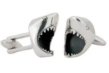 Great White Shark Cufflinks by dedalo
