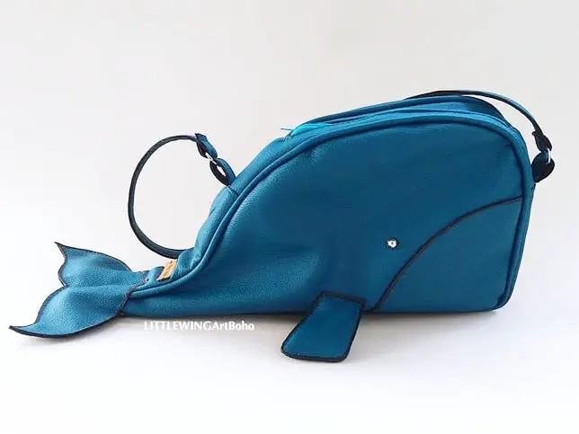 Whale bag by Littlewing Art Boho