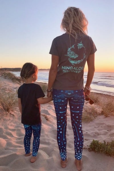 Ningaloo Swimwear whale shark leggings (Australia)