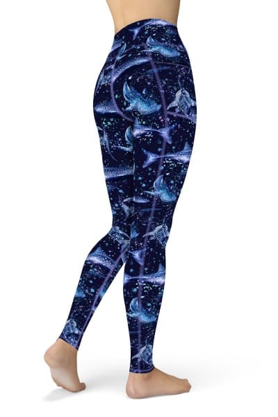 Whale Shark - Eco Fade - Yoga Leggings - Repreve® Fabric – Ningaloo Swimwear