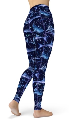 Spacefish Army Whale shark leggings 