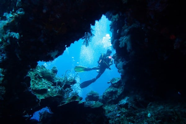 Hole in the wall at Adrian's Cove