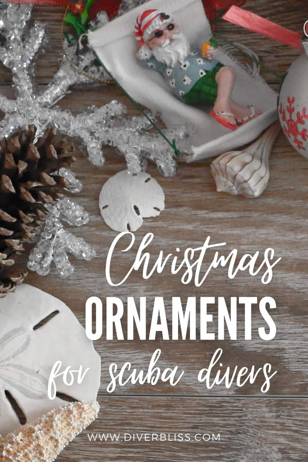 Christmas ornaments for scuba divers