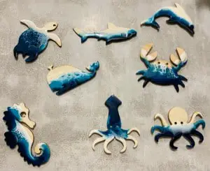 Sea creature ornament set by Gretchen EpoxSeas