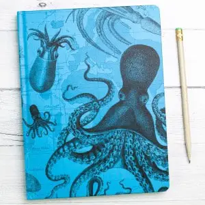 Octopus Print Notebook by Cognitive Surplus