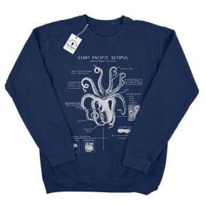 Pacific Octopus Anatomy Sweatshirt by Life Shines