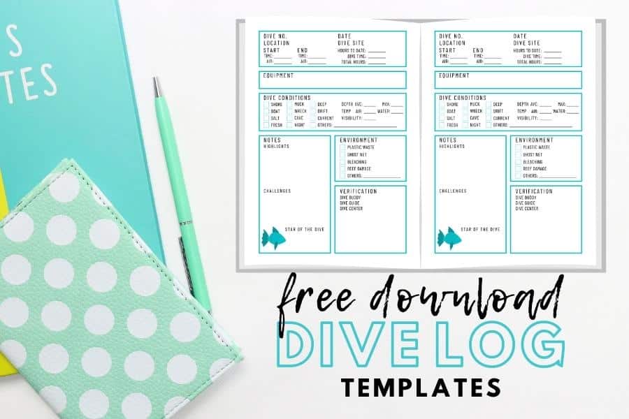 free download dive log templates