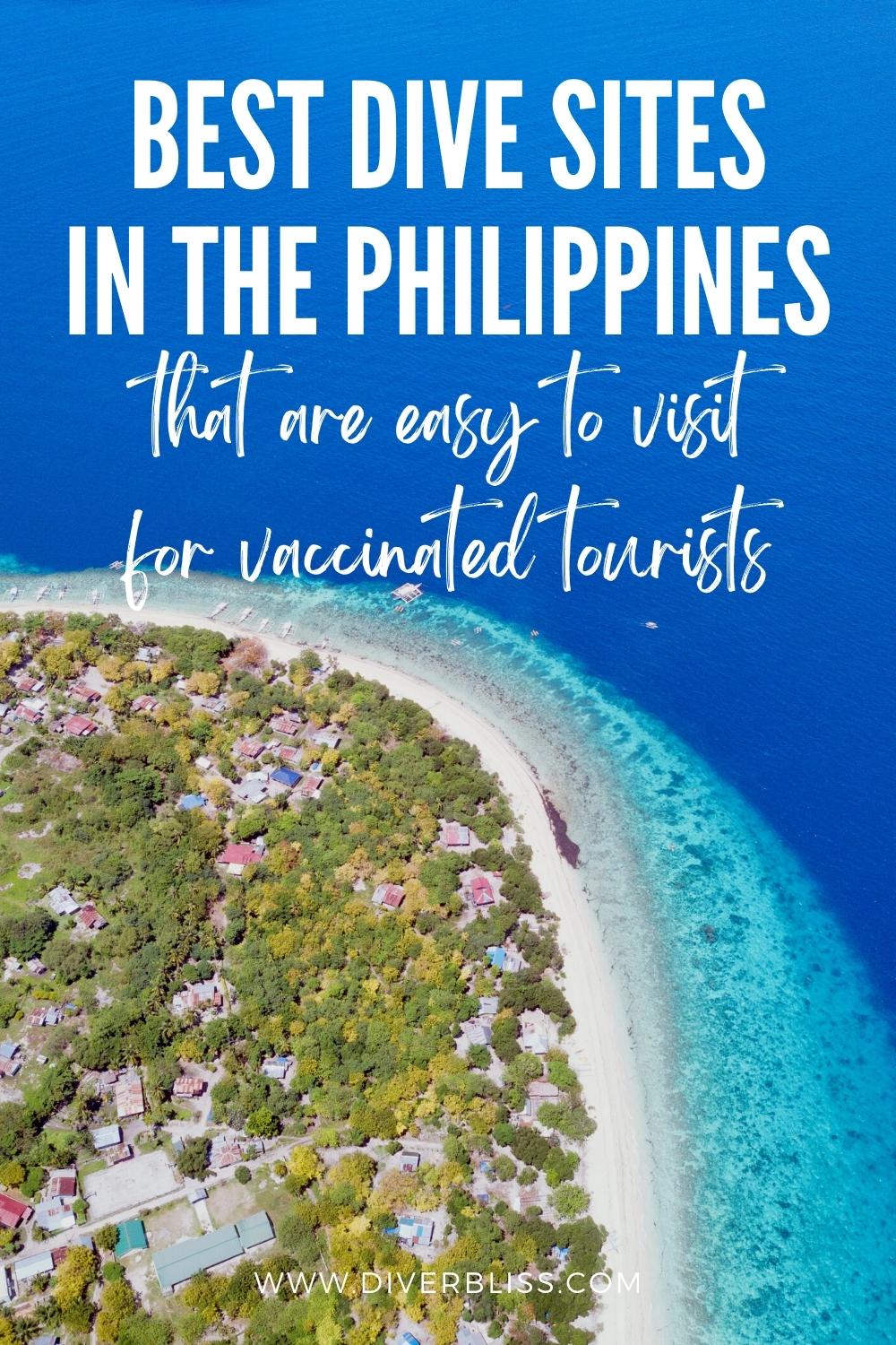 best dive sites in the philippines that are easy to visit for vaccinated tourists