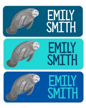 Mantee Name Labels by Emily Cromwell Designs