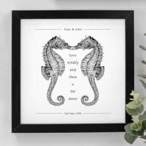 Wedding Gift Love Gift - Kissing Seahorse Love Quote Print from CoulsonMacleod