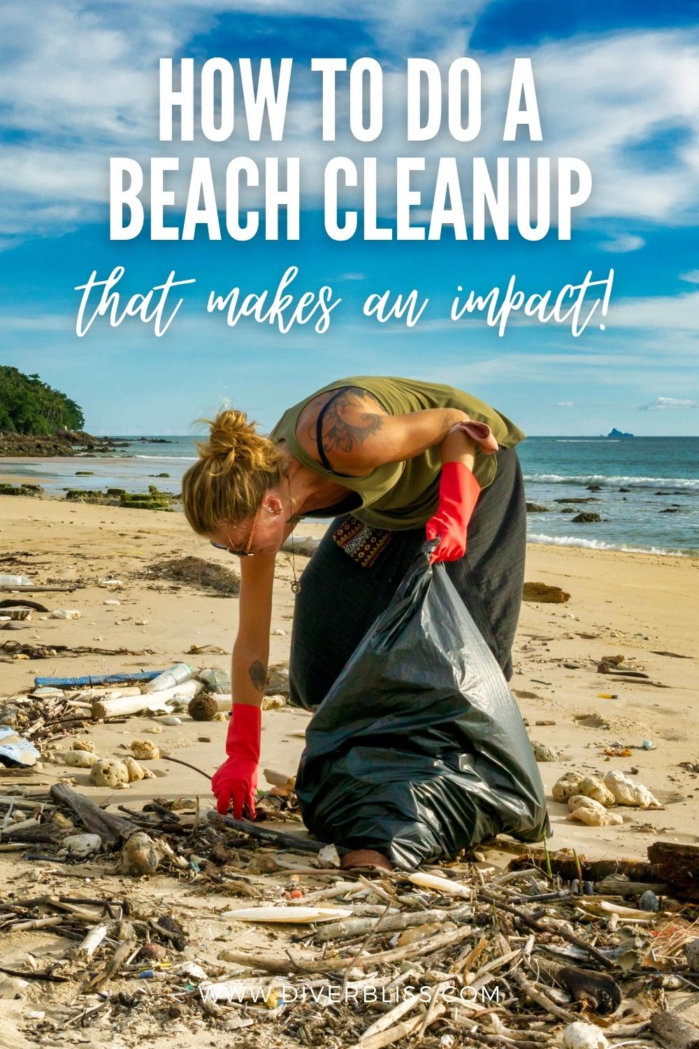 how to do a beach cleanup that makes and impact
