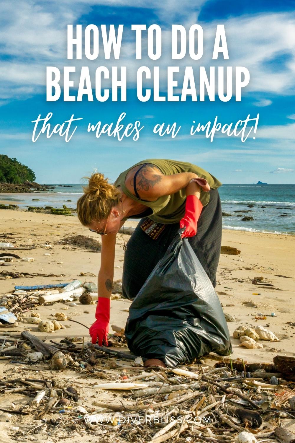 how to do a beach cleanup that makes and impact